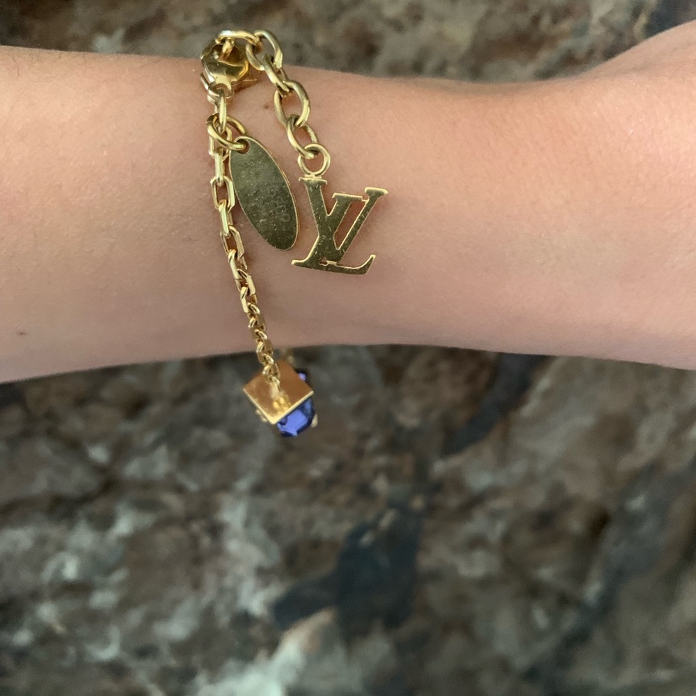 LOUIS VUITTON BRACELET GOLD & PURPLE - Picture 6 of 13